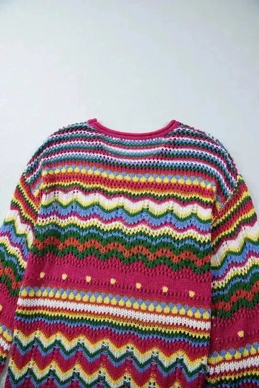 Sweaters Artisanal Stripe Knit Jumper