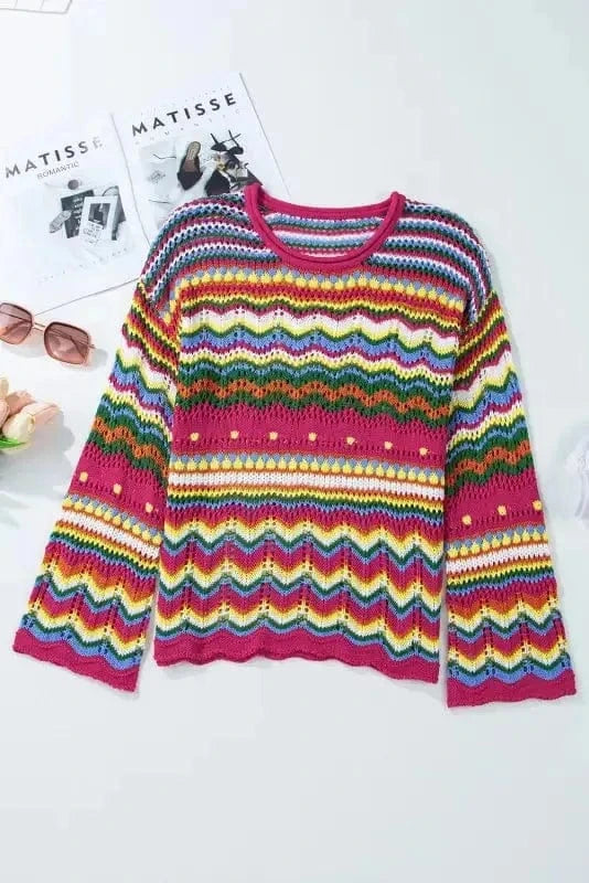 Sweaters Artisanal Stripe Knit Jumper