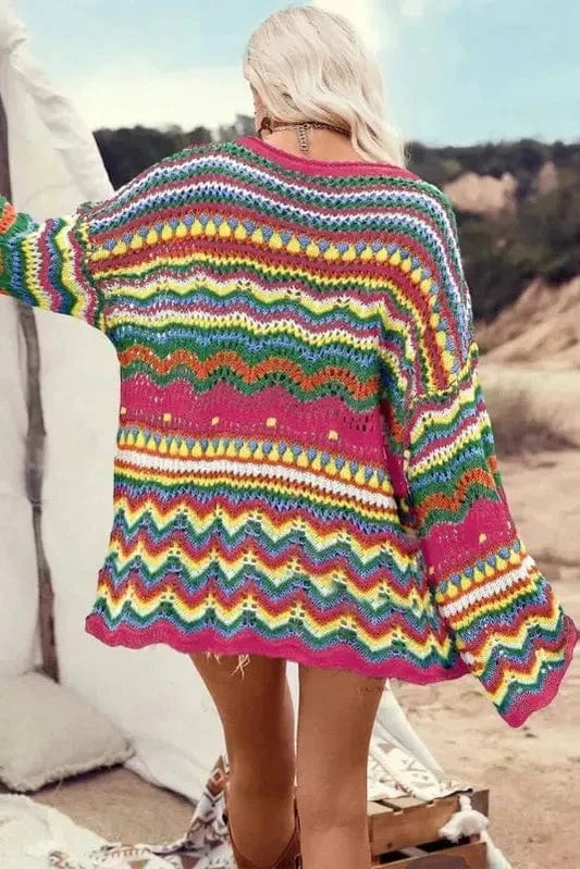 Sweaters Artisanal Stripe Knit Jumper