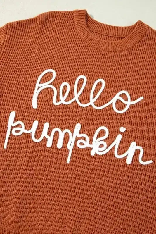 Sweaters Autumn Charm - Hello Pumpkin Graphic Sweater