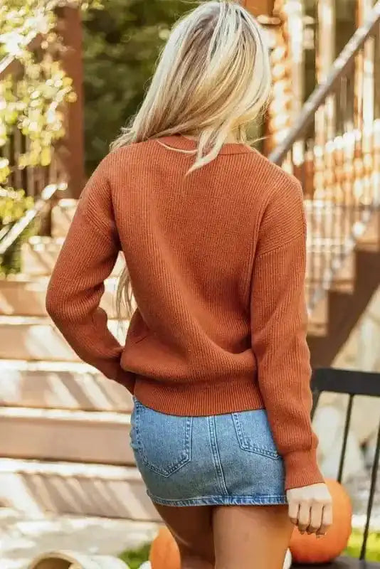 Sweaters Autumn Charm - Hello Pumpkin Graphic Sweater
