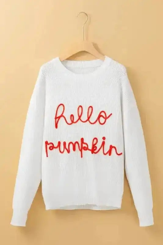 Sweaters Autumn Charm - Hello Pumpkin Graphic Sweater