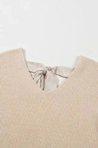 Sweaters Back Bow Knit Sweater