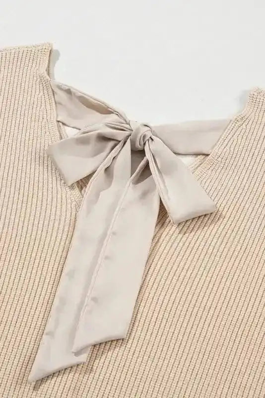 Sweaters Back Bow Knit Sweater