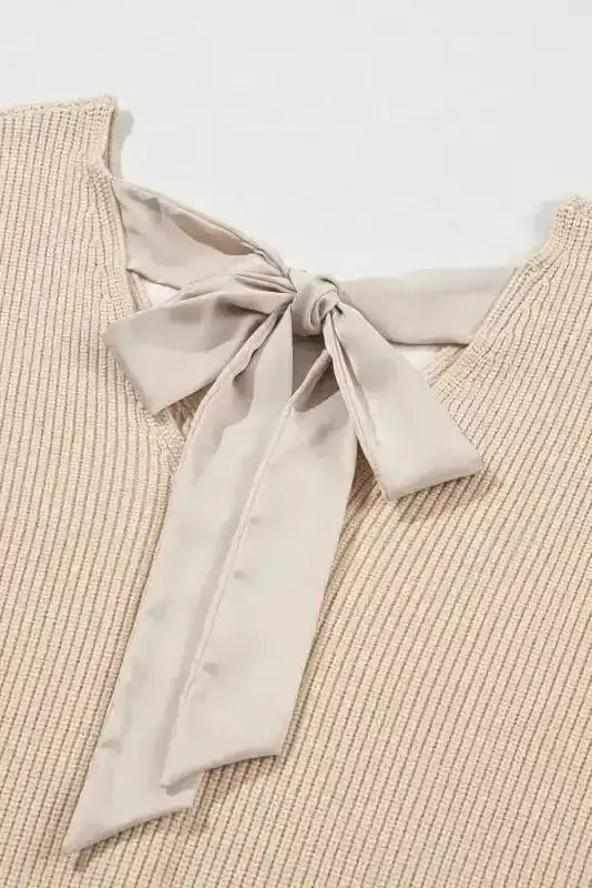 Sweaters Back Bow Knit Sweater