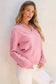 Sweaters Blossom Weave Notched Sweater