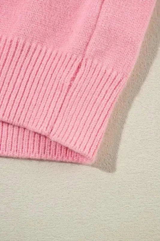 Sweaters Blossom Weave Notched Sweater