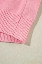 Sweaters Blossom Weave Notched Sweater