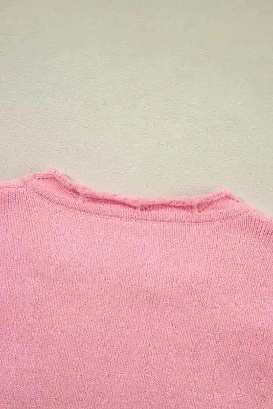 Sweaters Blossom Weave Notched Sweater