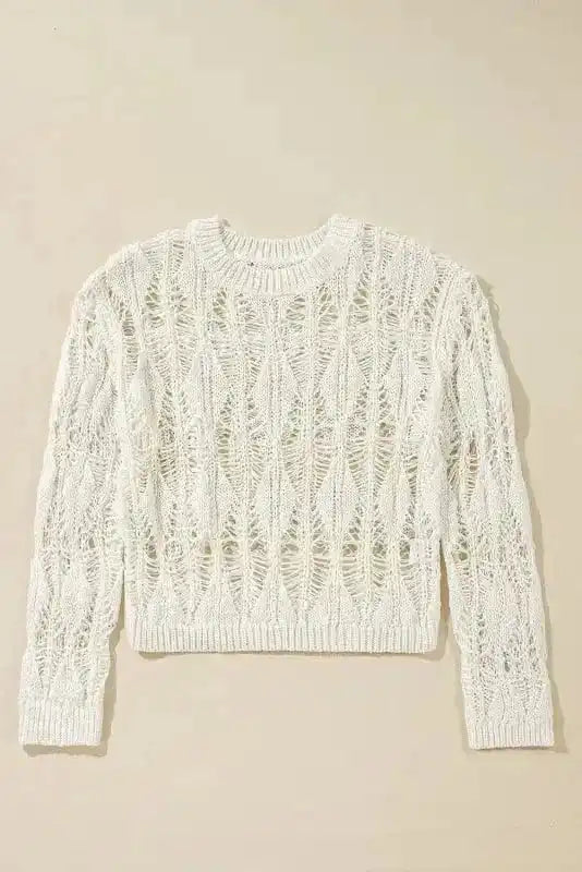 Sweaters Boho Breeze Crochet Sweater