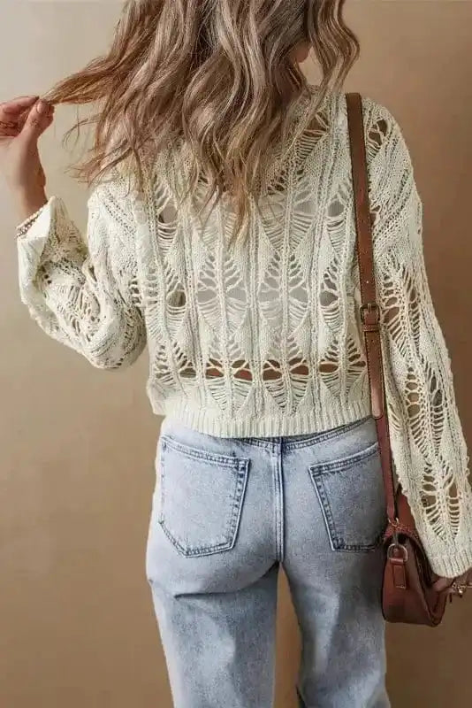 Sweaters Boho Breeze Crochet Sweater