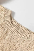 Sweaters Checkered Sherpa Loose Sweater