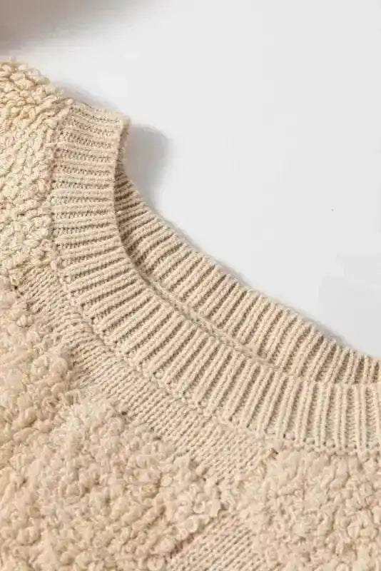 Sweaters Checkered Sherpa Loose Sweater