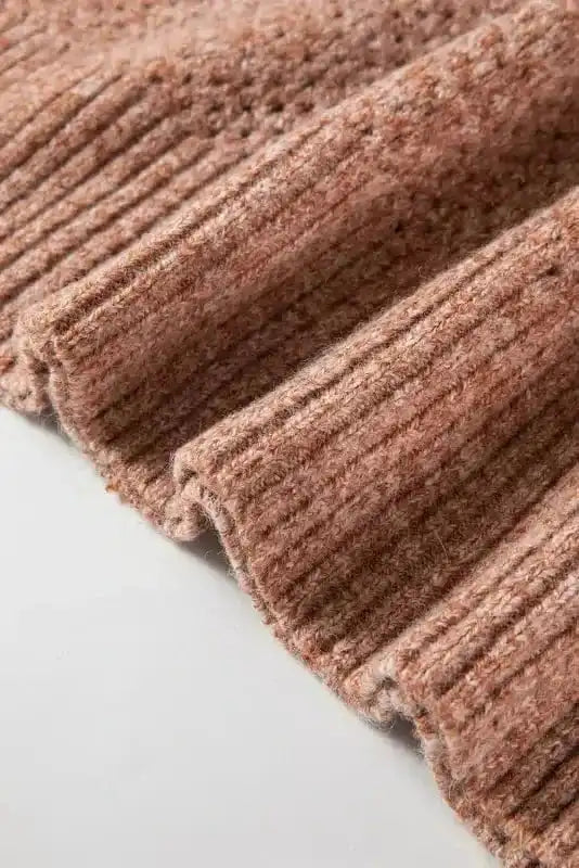 Sweaters Chic Eyelet Charm - V-Neck Sweater