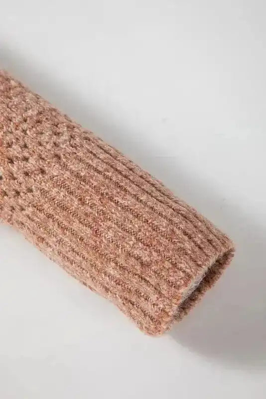 Sweaters Chic Eyelet Charm - V-Neck Sweater