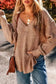 Sweaters Chic Eyelet Charm - V-Neck Sweater