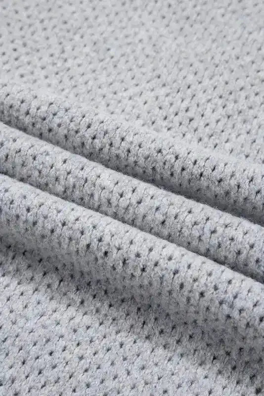 Sweaters Chic Eyelet Charm - V-Neck Sweater