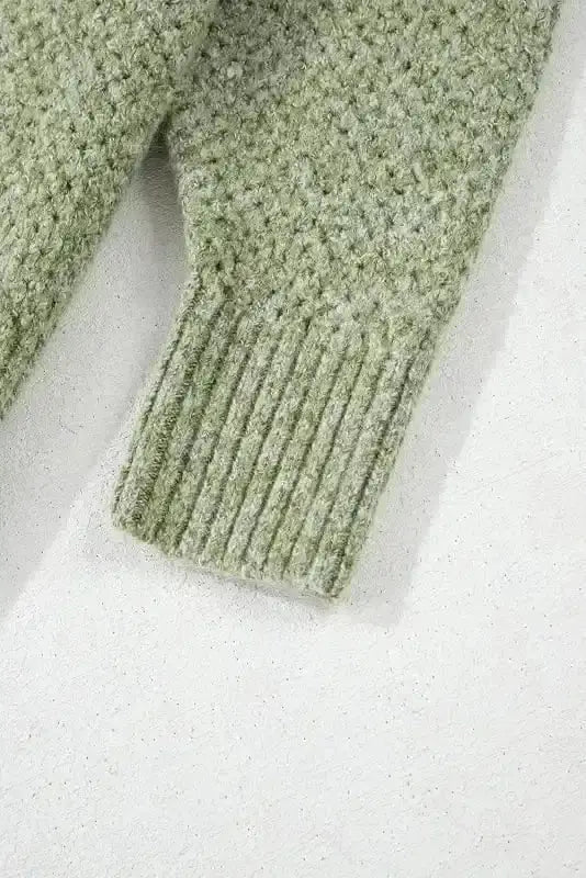 Sweaters Chic Eyelet Charm - V-Neck Sweater