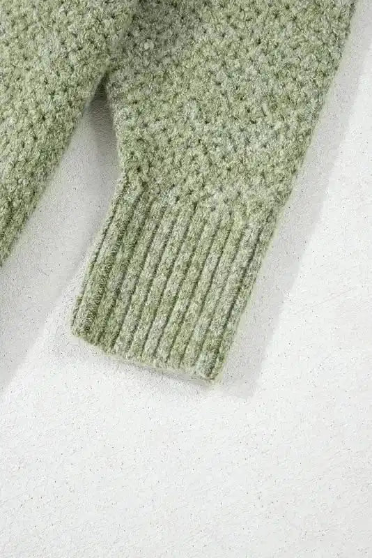 Sweaters Chic Eyelet Charm - V-Neck Sweater