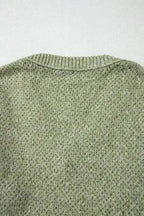 Sweaters Chic Eyelet Charm - V-Neck Sweater