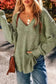 Sweaters Chic Eyelet Charm - V-Neck Sweater