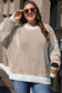 Sweaters Cozy Contrast Stripe Knit Sweater