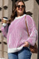 Sweaters Cozy Contrast Stripe Knit Sweater