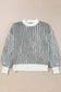 Sweaters Cozy Contrast Stripe Knit Sweater