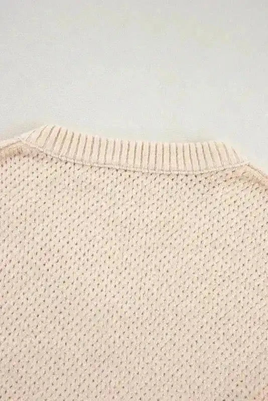 Sweaters Eyelet Elegance Drop Sweater