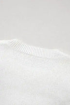 Sweaters Floral Crochet Chunky Knit Sweater