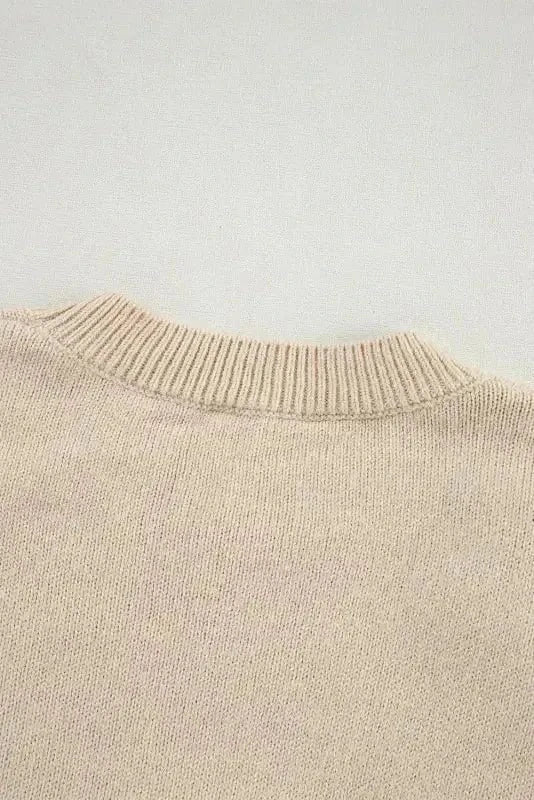 Sweaters Floral Crochet Chunky Knit Sweater