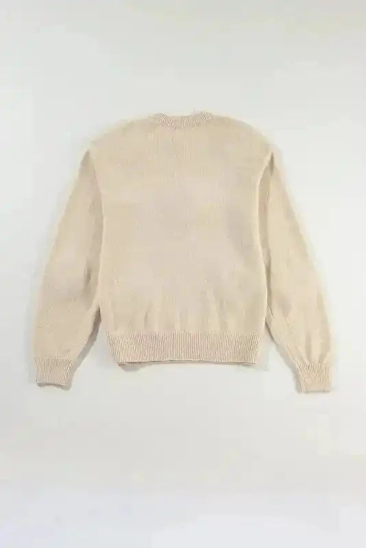 Sweaters Floral Crochet Chunky Knit Sweater