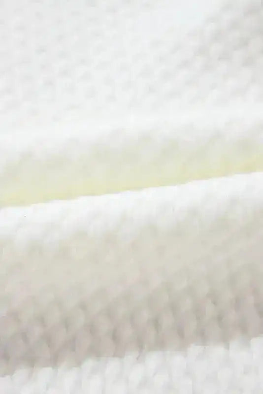 Sweaters Flower Applique White Sweater