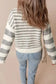 Sweaters Gray Stripe Crewneck Sweater