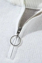 Sweaters Ivory Floret Zip Sweater