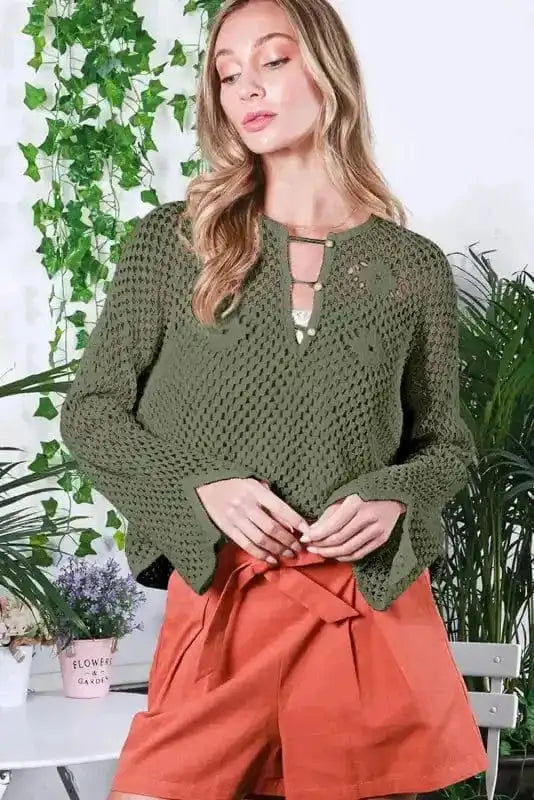 Sweaters Laidback Loop-Button Sweater