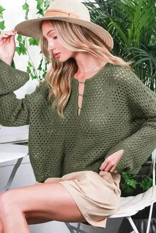 Sweaters Laidback Loop-Button Sweater