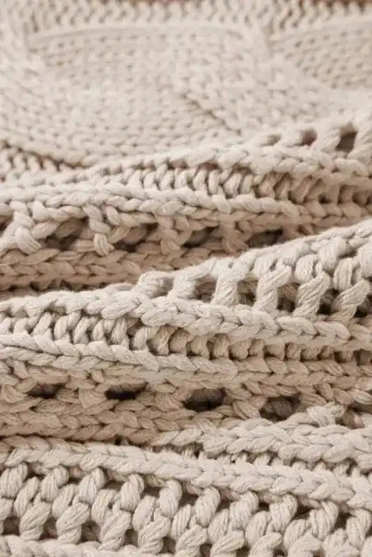 Sweaters Lattice Charm Crop Sweater