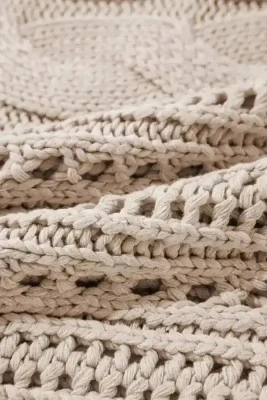 Sweaters Lattice Charm Crop Sweater