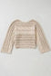 Sweaters Lattice Charm Crop Sweater