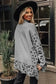 Sweaters Leopard High Neck Oversized Sweater