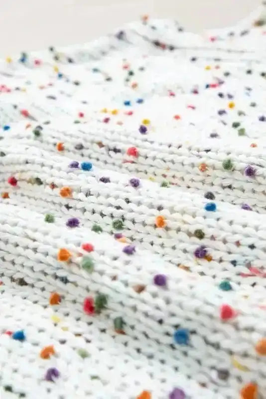 Sweaters Mosaic Distressed Knit Sweater