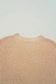 Sweaters Oversized Jumper - Apricot Side Slits Loose Fit