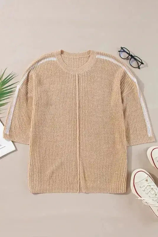 Sweaters Parisian Pinstripe Elegance Sweater