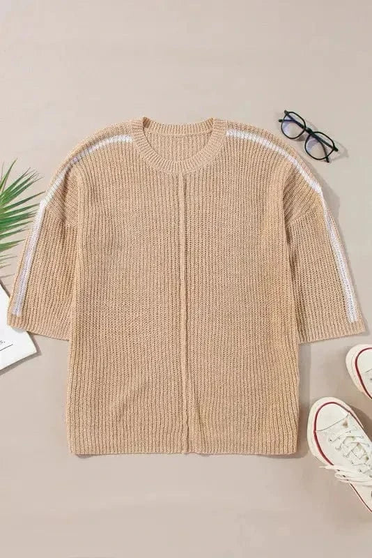 Sweaters Parisian Pinstripe Elegance Sweater