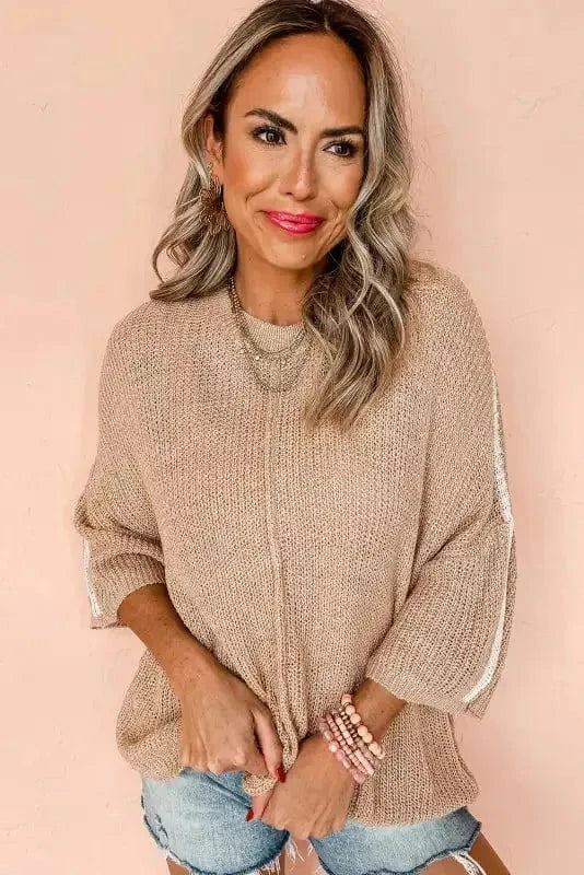 Sweaters Parisian Pinstripe Elegance Sweater