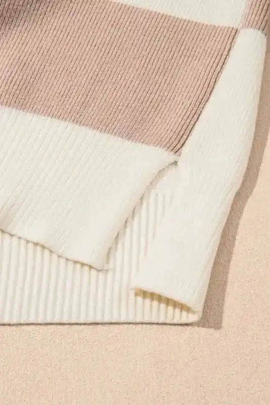 Sweaters Plaid Posh Slouchy Sweater