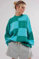 Sweaters Plaid Posh Slouchy Sweater