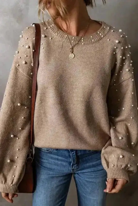 Sweaters Smoky Pearl Accent Sweater
