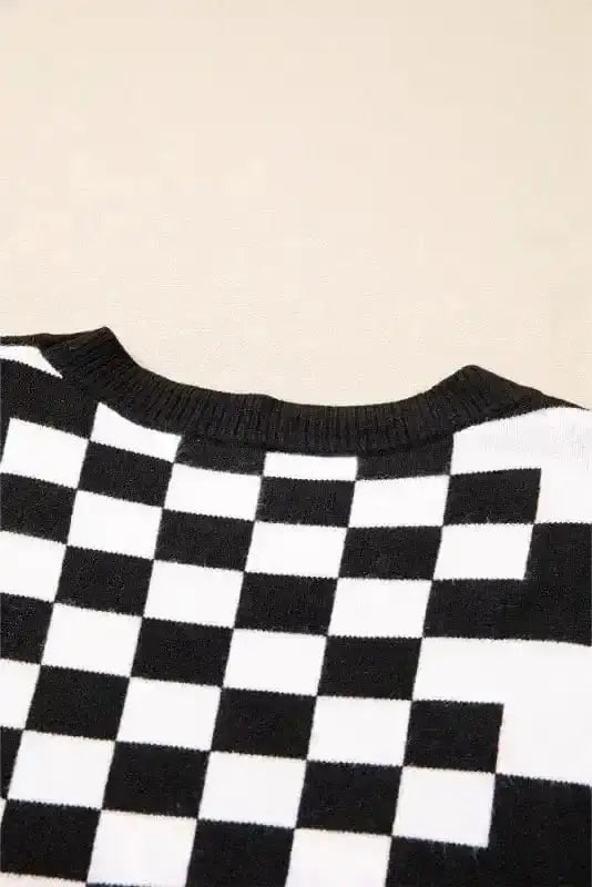 Sweaters Smoky Plaid Soft Knit Jumper